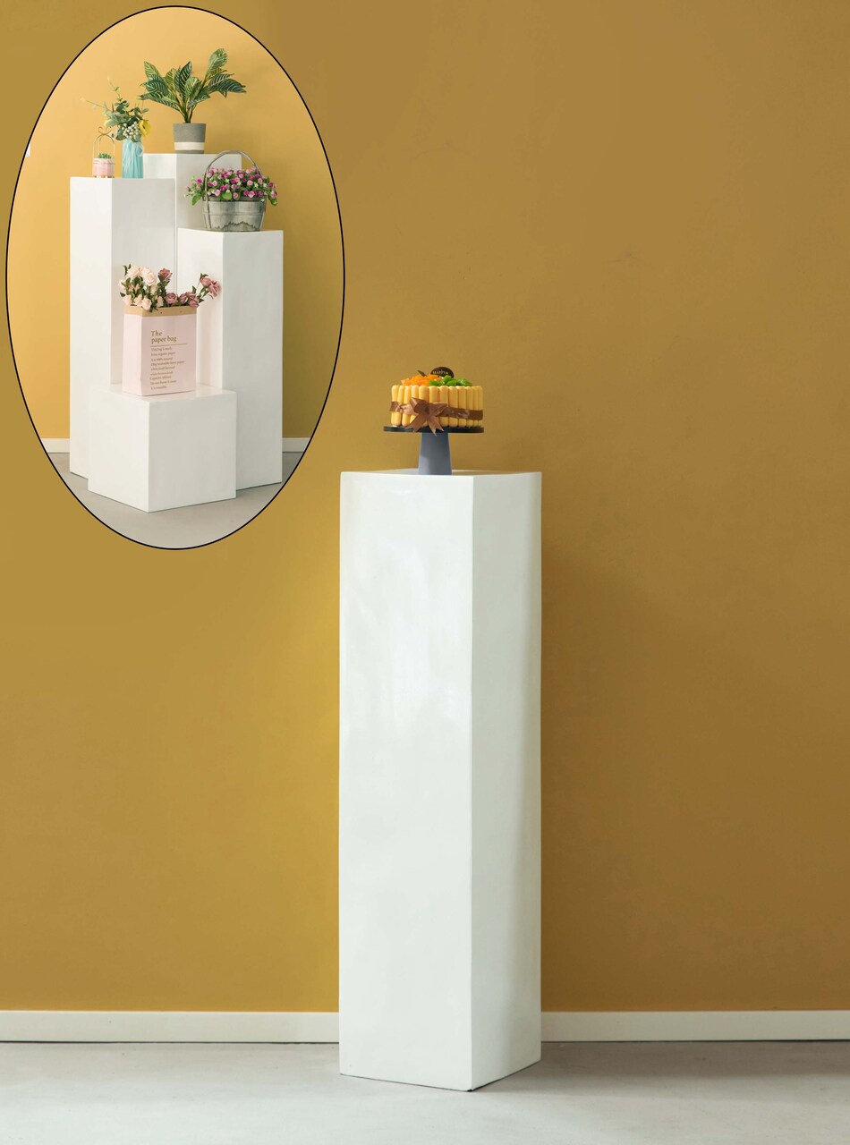 Flower Stand cube, Interior Design, decorative display cube, Wedding Pedestal stand, Centerpiece, Flower Display Stand, Home Décor, for Entryway, Living Room, or Dining Room